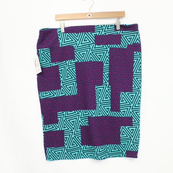 LuLaRoe Dresses & Skirts - LuLaRoe Cassie Skirt Plus Size 3XL purple NEW